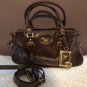 prada deerskin tote
